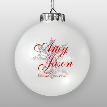 Personalized Wedding Favor Ornaments Personalized Christmas Ornaments