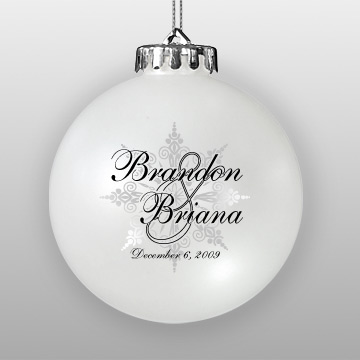 Custom Wedding Favor Ornament