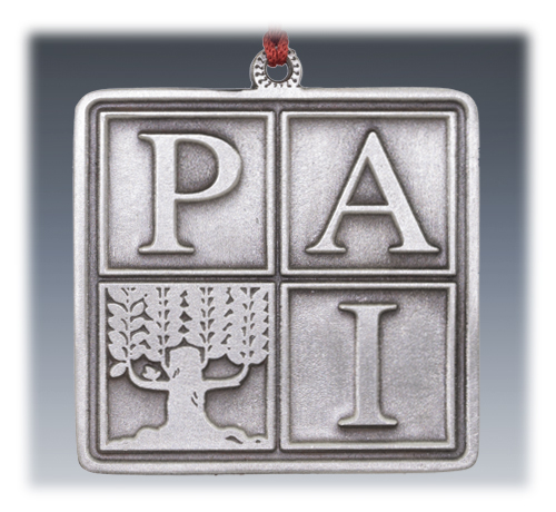 Custom Pewter Company Logo Ornament