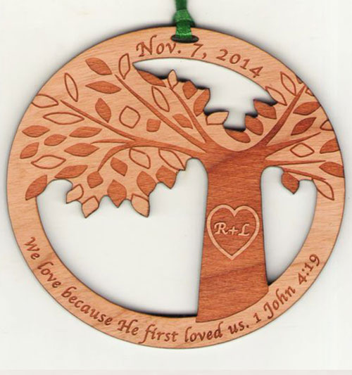 Fundraiser Wood Ornament