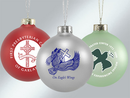 Glass Church Logo Ornaments