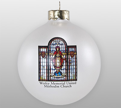 Glass Stained Glass Church Window Ornament