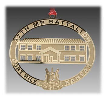 Custom Gold-Plated Brass Ornament