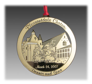 Custom Brass Ornament with Color