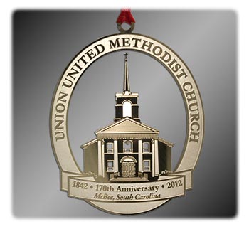 Custom Gold-Plated Brass Ornament