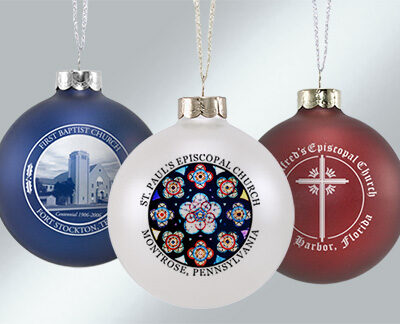 Custom Glass Church Ornaments