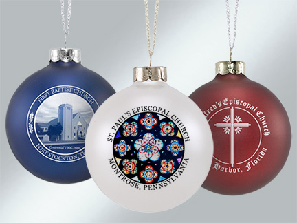 Custom Glass Church Ornaments