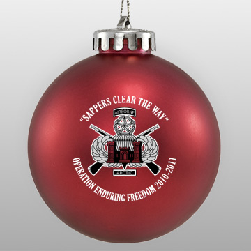 Custom Acrylic Military Ornament