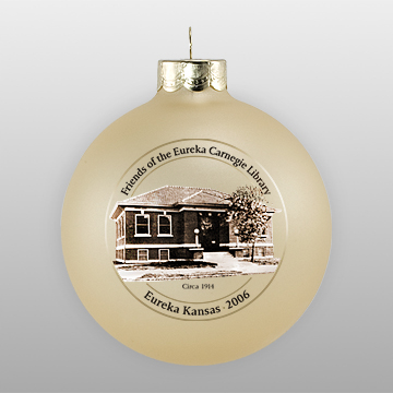 Gold Personalized Landmark Ornament