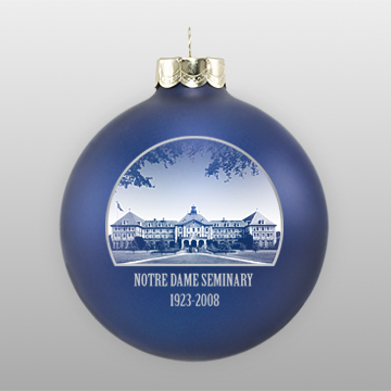 Navy Personalized Landmark Ornament