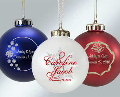 Personalized Wedding Favor Ornaments