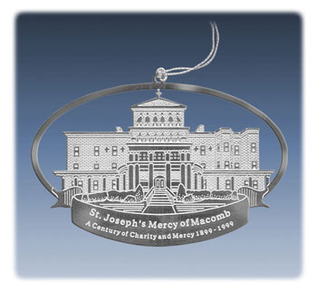 Stainless Steel Silver Tone Ornament