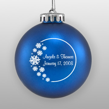 Snowflakes Wedding Favor Ornament